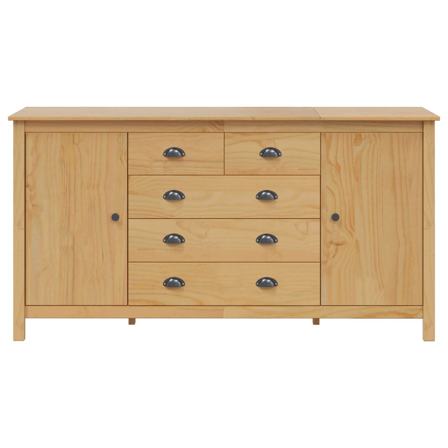 Sideboard HILL Honung brun 154 x 40 x 80 cm Massivt furu