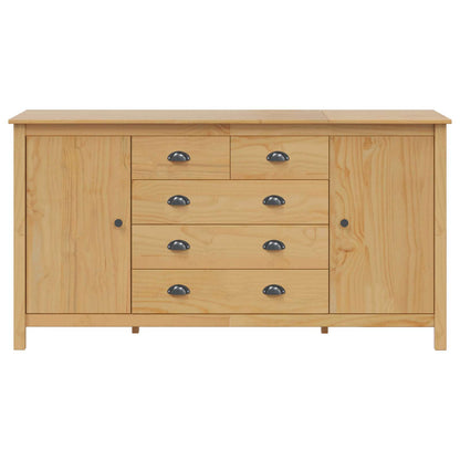 Sideboard HILL Honung brun 154 x 40 x 80 cm Massivt furu