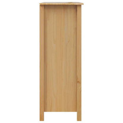 Vinskåp HILL Honung brun 79,5 x 40 x 107,5 cm Massiv furu