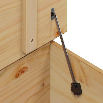 Soffbord Brun med låda Honung Brun 79,5 x 79,5 x 49 cm Massiv furu
