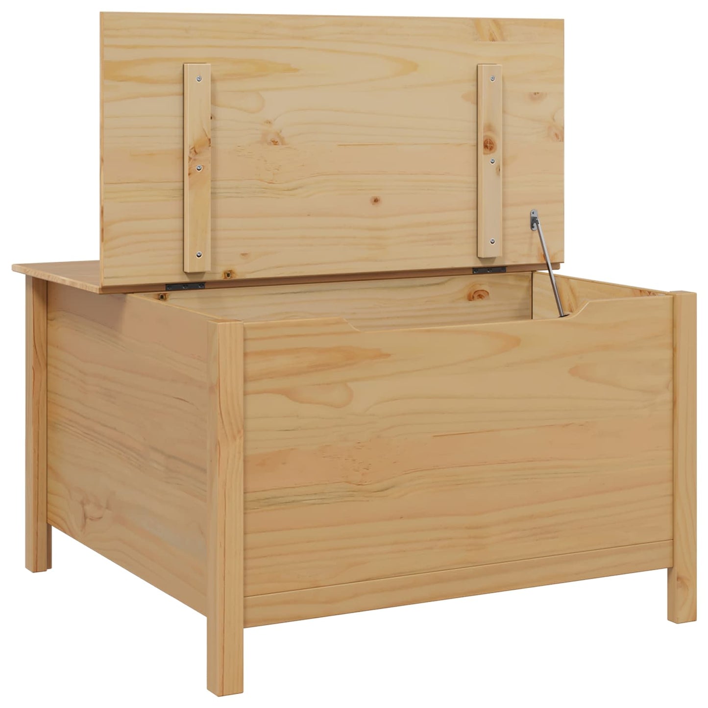 Soffbord Brun med låda Honung Brun 79,5 x 79,5 x 49 cm Massiv furu