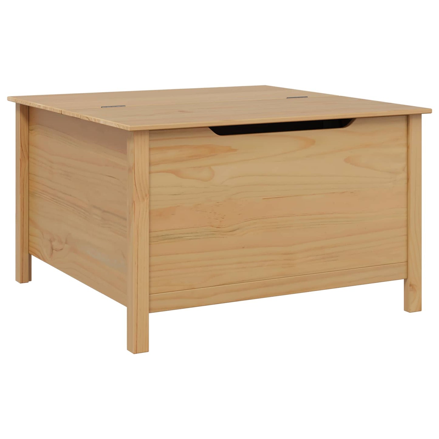 Soffbord Brun med låda Honung Brun 79,5 x 79,5 x 49 cm Massiv furu