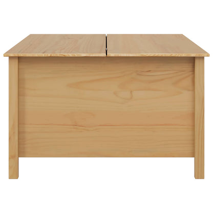 Soffbord Brun med låda Honung Brun 79,5 x 79,5 x 49 cm Massiv furu