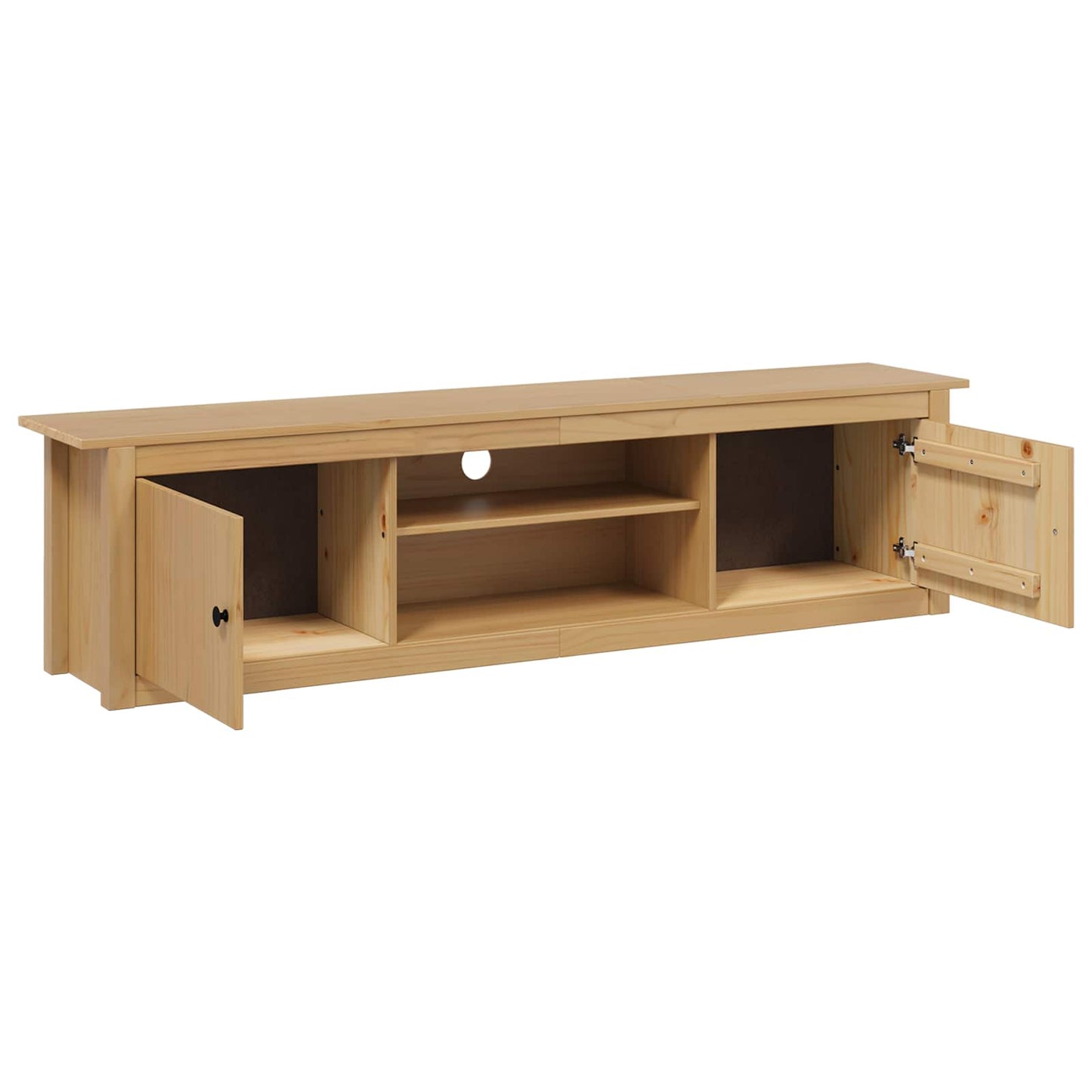 TV-ställ HILL Honung brun 158 x 40 x 39.5 cm Massivt furu