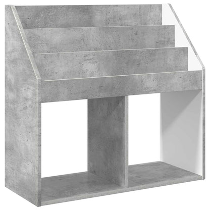 Barnbokhylla Betonggrå 72,5 x 29,5 x 69 cm