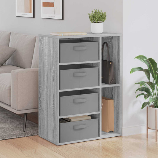 Sideboard med låda Grå Sonoma 60 x 33,5 x 84 cm