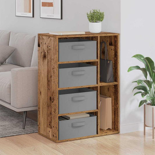 Sideboard med låda Gammalt trä 60 x 33,5 x 84 cm