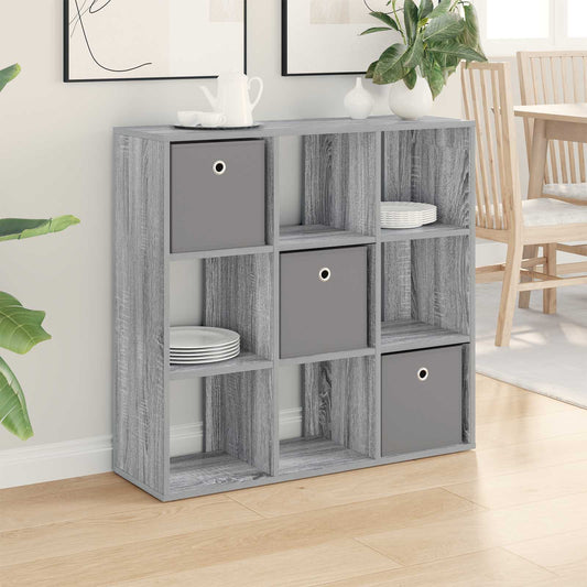 Sideboard med låda Grå Sonoma 88,5 x 29 x 84,5 cm