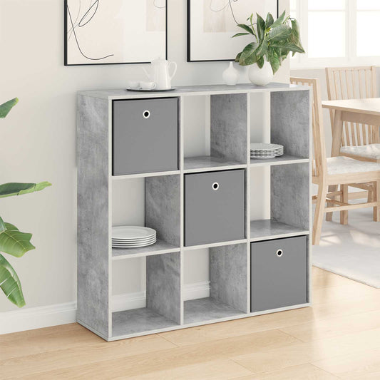 Sideboard med låda Betonggrå 102 x 31 x 99,5 cm