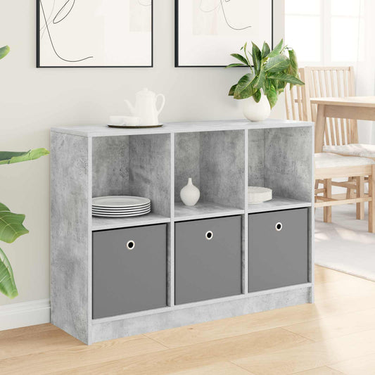Sideboard med låda Betonggrå 102 x 32 x 73,5 cm
