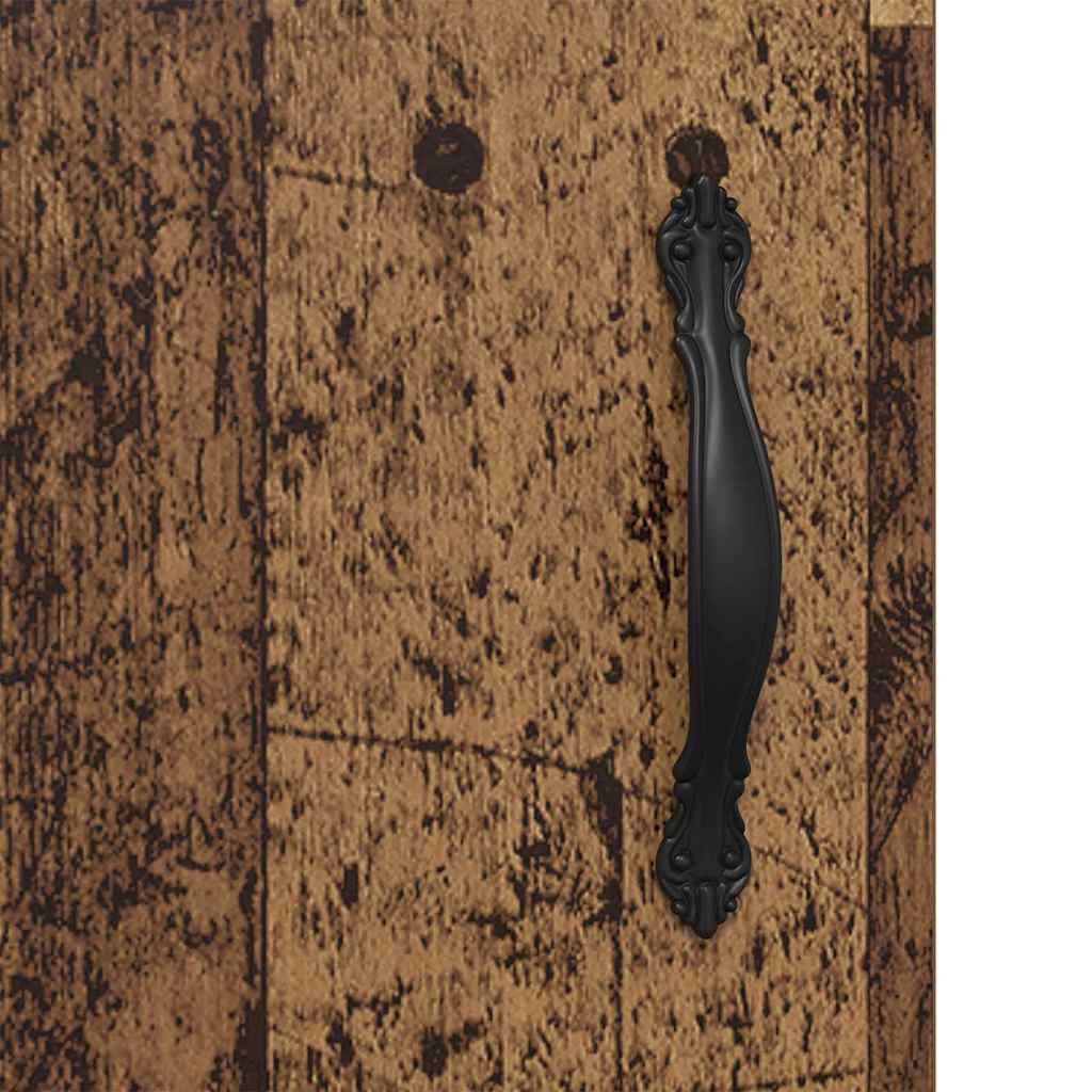 Väggmonterat skåp 2 pcs Gammalt trä 69,5 x 34 x 90 cm