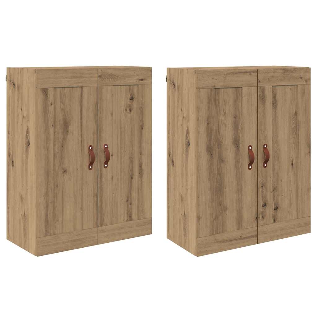 Väggmonterat skåp 2 pcs Artisan Ek 69,5 x 34 x 90 cm