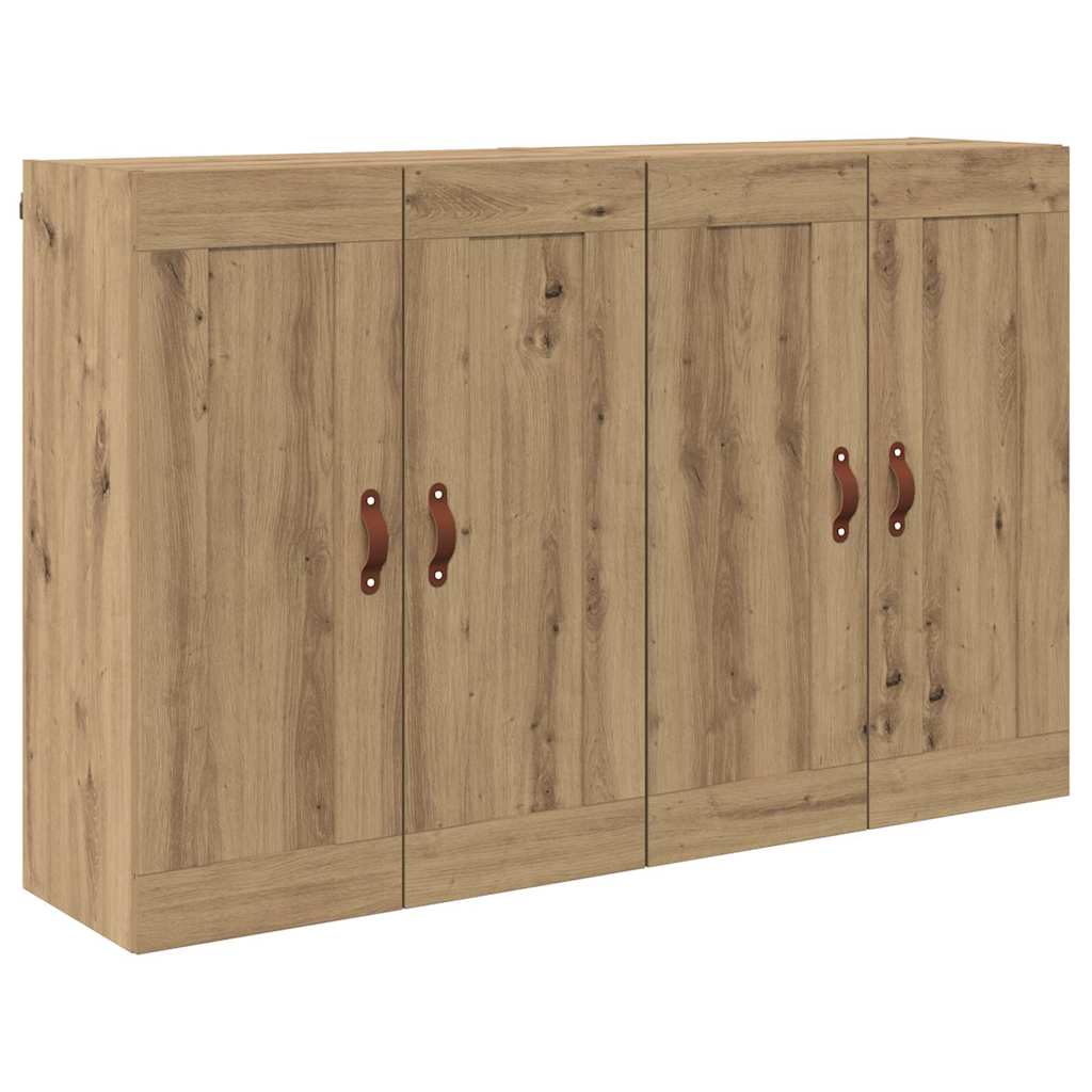 Väggmonterat skåp 2 pcs Artisan Ek 69,5 x 34 x 90 cm
