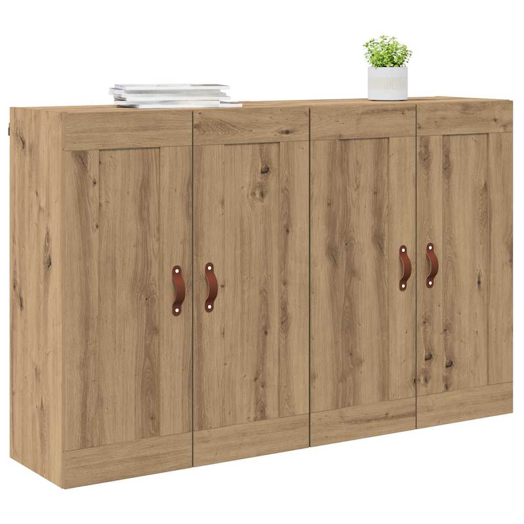 Väggmonterat skåp 2 pcs Artisan Ek 69,5 x 34 x 90 cm