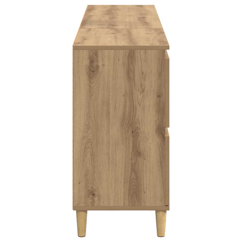 Skåp 3 pcs Artisan Ek 60 x 35 x 70 cm Konstruerat trä