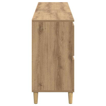 Skåp 3 pcs Artisan Ek 60 x 35 x 70 cm Konstruerat trä