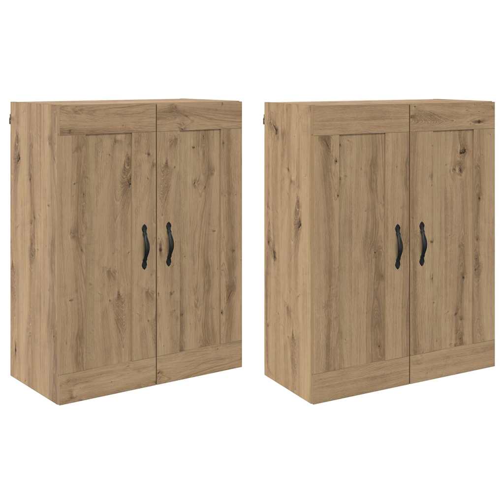 Väggmonterat skåp 2 pcs Artisan Ek 69,5 x 34 x 90 cm