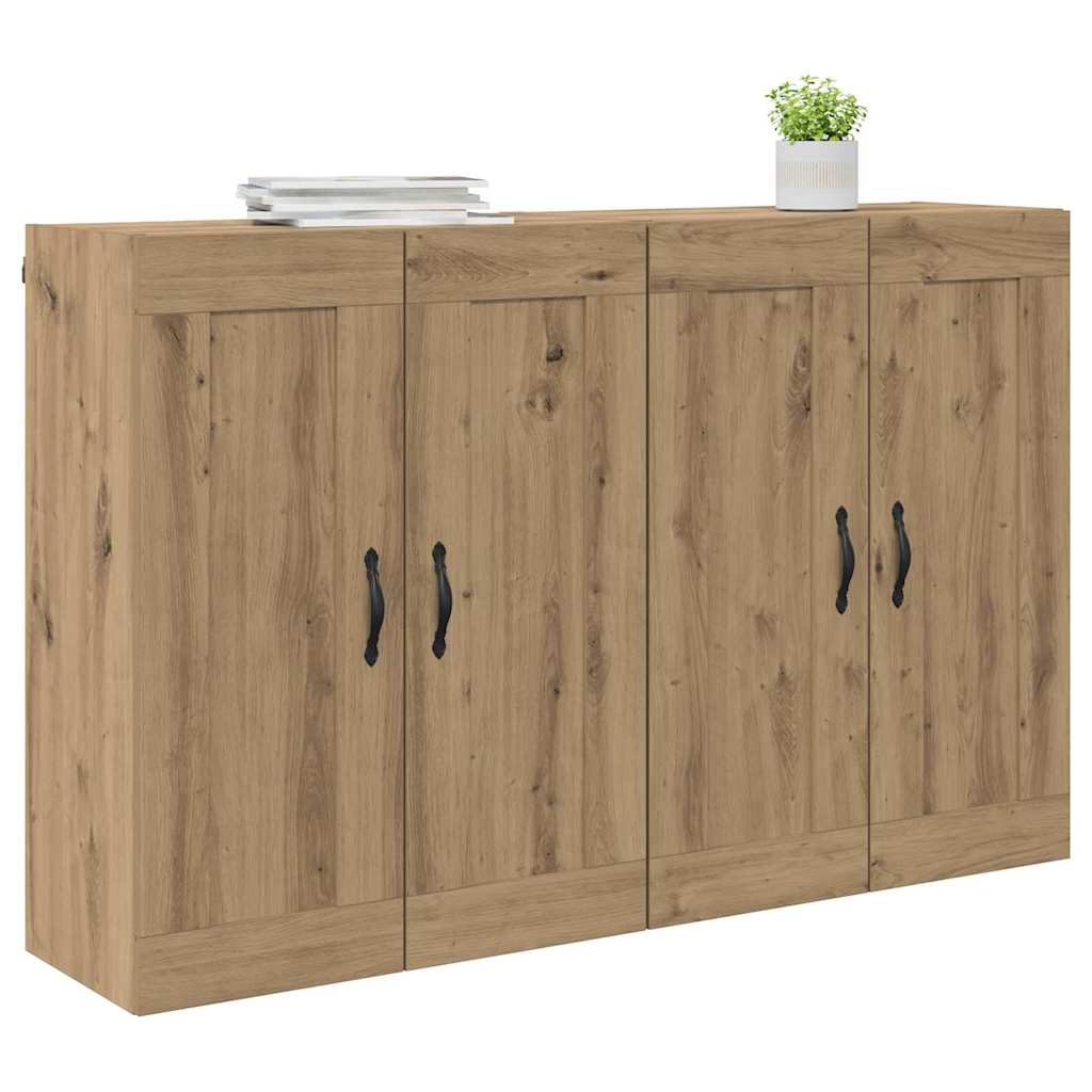 Väggmonterat skåp 2 pcs Artisan Ek 69,5 x 34 x 90 cm
