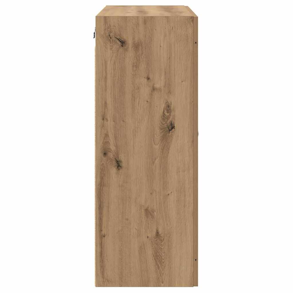 Väggmonterat skåp 2 pcs Artisan Ek 69,5 x 34 x 90 cm