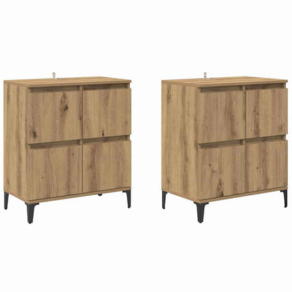 Skåp 2 pcs Artisan Ek 60 x 35 x 70 cm Konstruerat trä