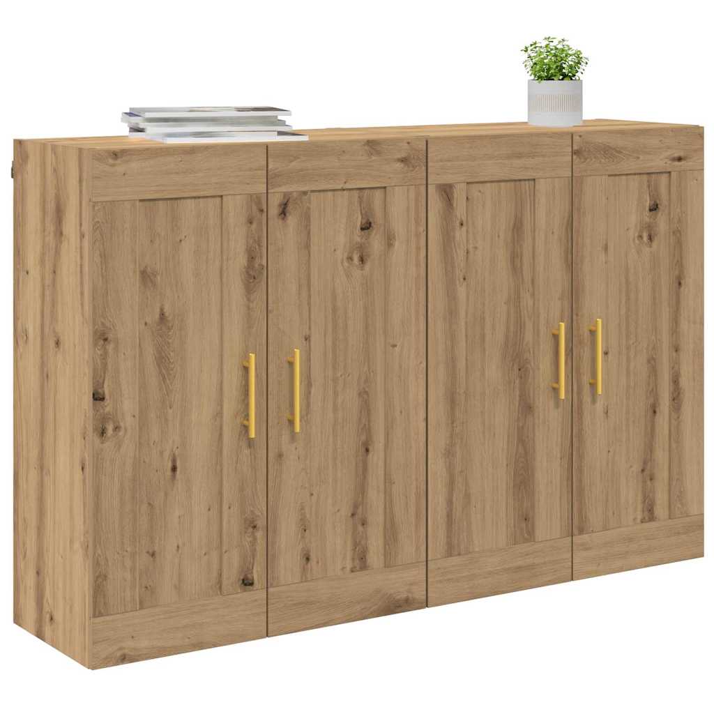 Väggmonterat skåp 2 pcs Artisan Ek 69,5 x 34 x 90 cm