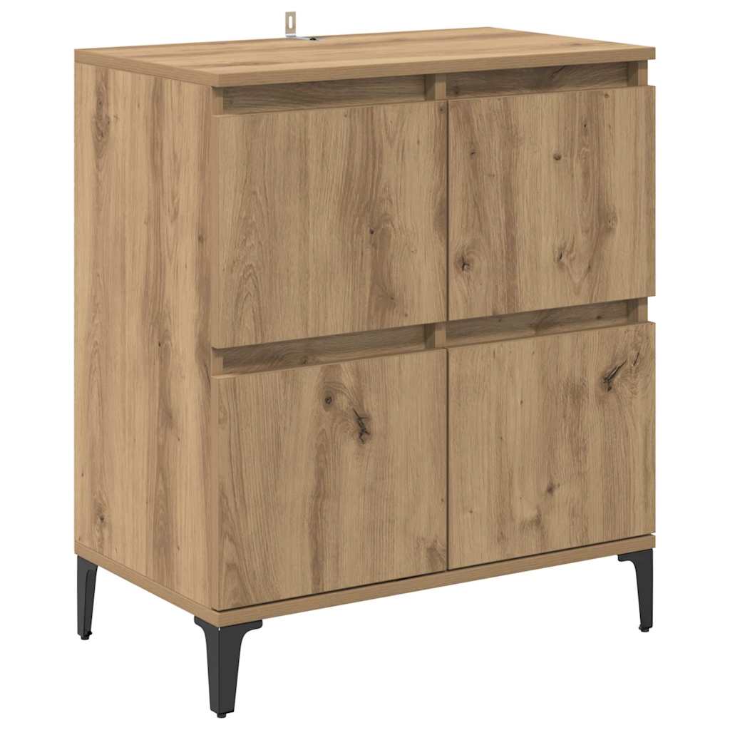 Skåp 3 pcs Artisan Ek 60 x 35 x 70 cm Konstruerat trä