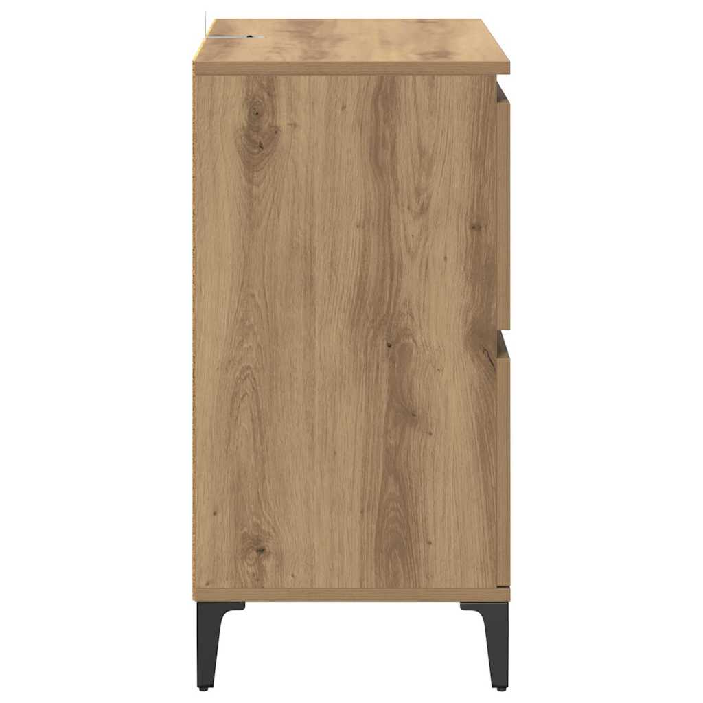 Skåp 3 pcs Artisan Ek 60 x 35 x 70 cm Konstruerat trä