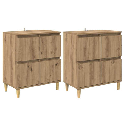 Skåp 2 pcs Artisan Ek 60 x 35 x 70 cm Konstruerat trä