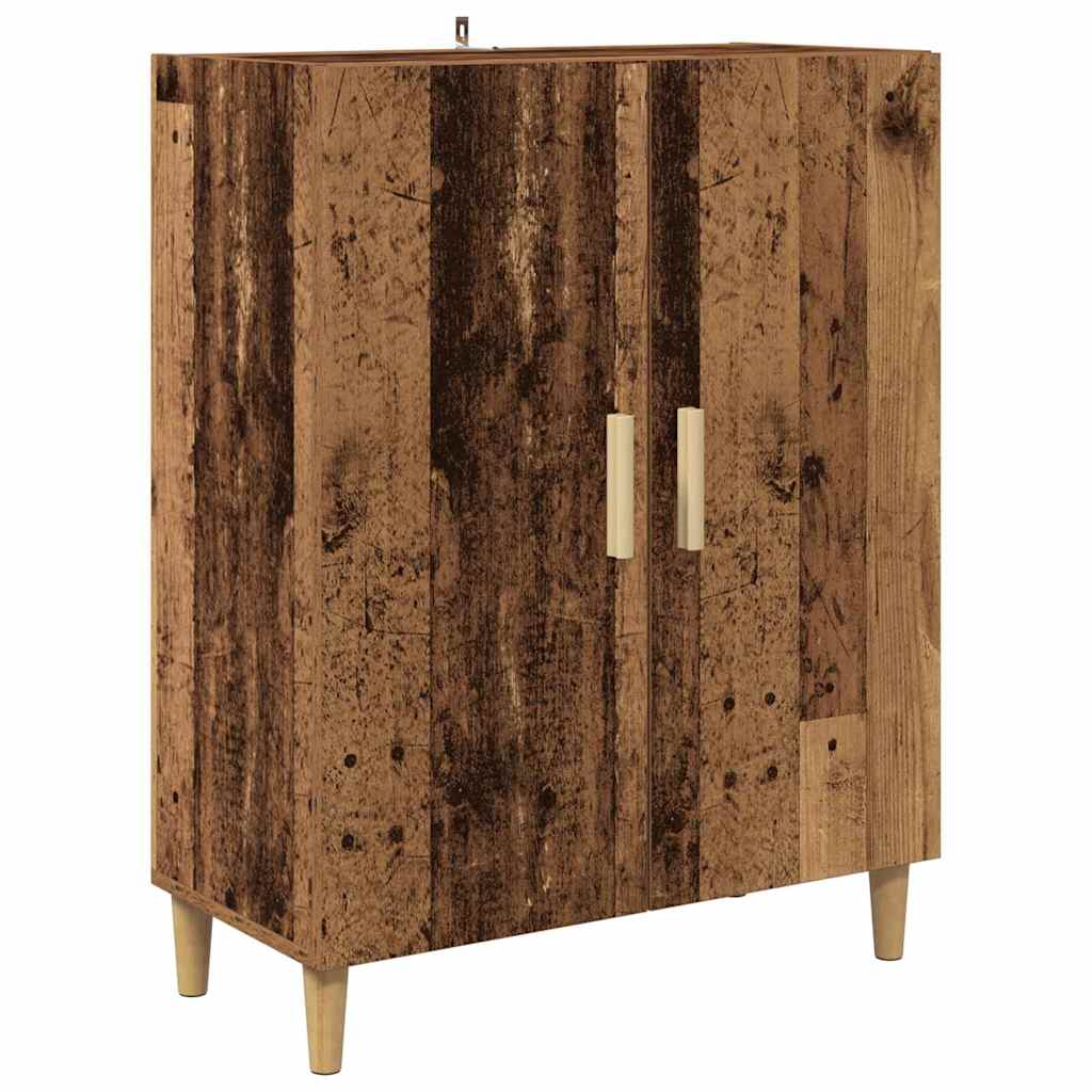 Skåp Åldrat Trä 69,5 x 32,5 x 180 cm