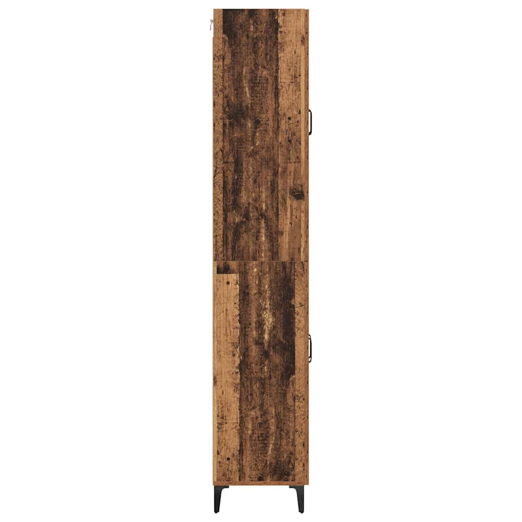 Skåp Åldrat Trä 69,5 x 34 x 180 cm