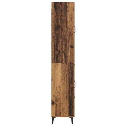 Skåp Åldrat Trä med låda 69,5 x 34 x 180 cm