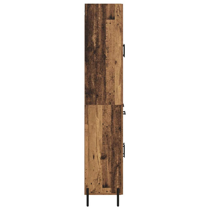 Skåp Åldrat Trä med låda 69,5 x 34 x 180 cm