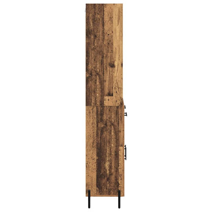 Skåp Åldrat Trä med låda 69,5 x 32,5 x 180 cm
