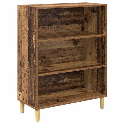 Skåp Åldrat Trä 69,5 x 34 x 180 cm och glas
