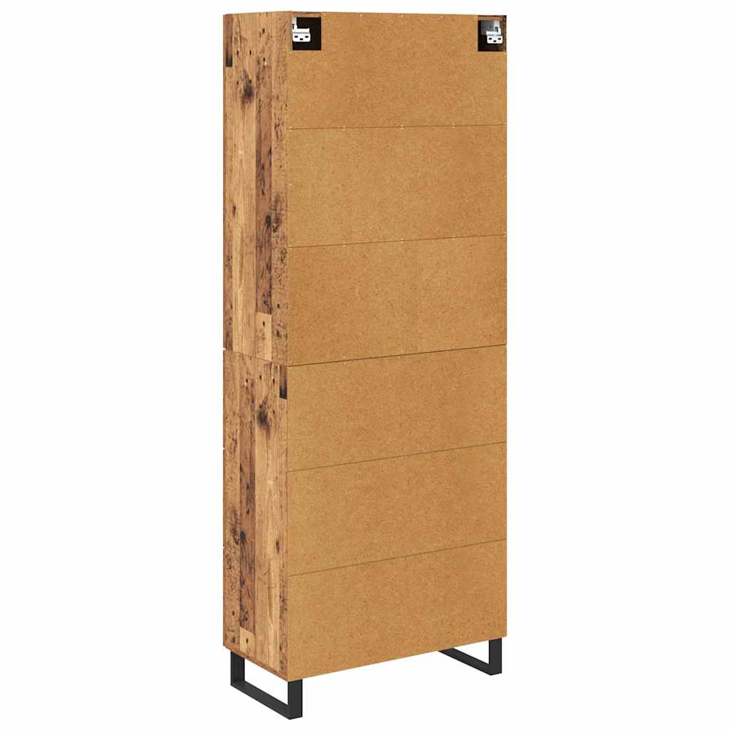Skåp Gammalt trä 69,5 x 34 x 180 cm Konstruerat trä