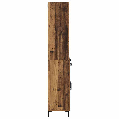 Skåp Åldrat Trä med låda 69,5 x 32,5 x 180 cm