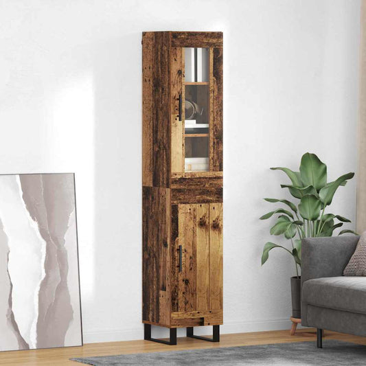 Skåp Gammalt trä 34,5 x 34 x 180 cm Konstruerat trä