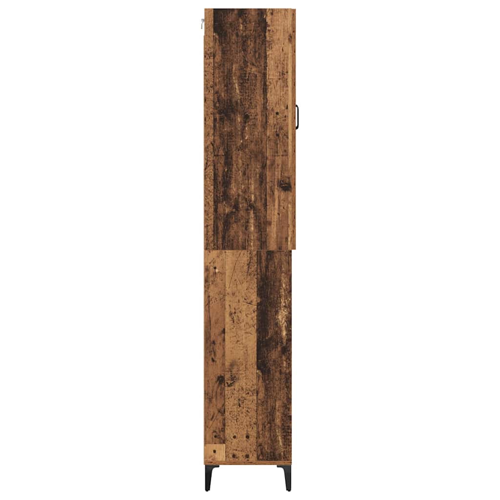 Skåp Åldrat Trä 69,5 x 34 x 180 cm