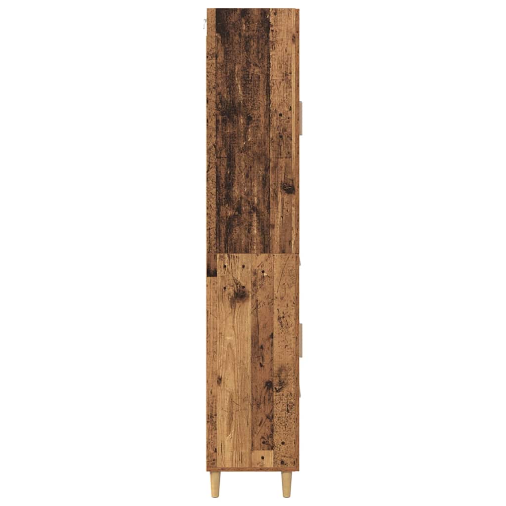 Skåp Åldrat Trä med låda 69,5 x 34 x 180 cm