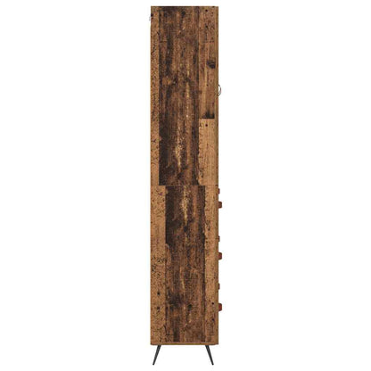 Skåp Åldrat Trä med låda 69,5 x 34 x 180 cm