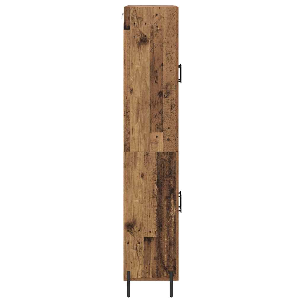 Skåp Åldrat Trä 69,5 x 34 x 180 cm