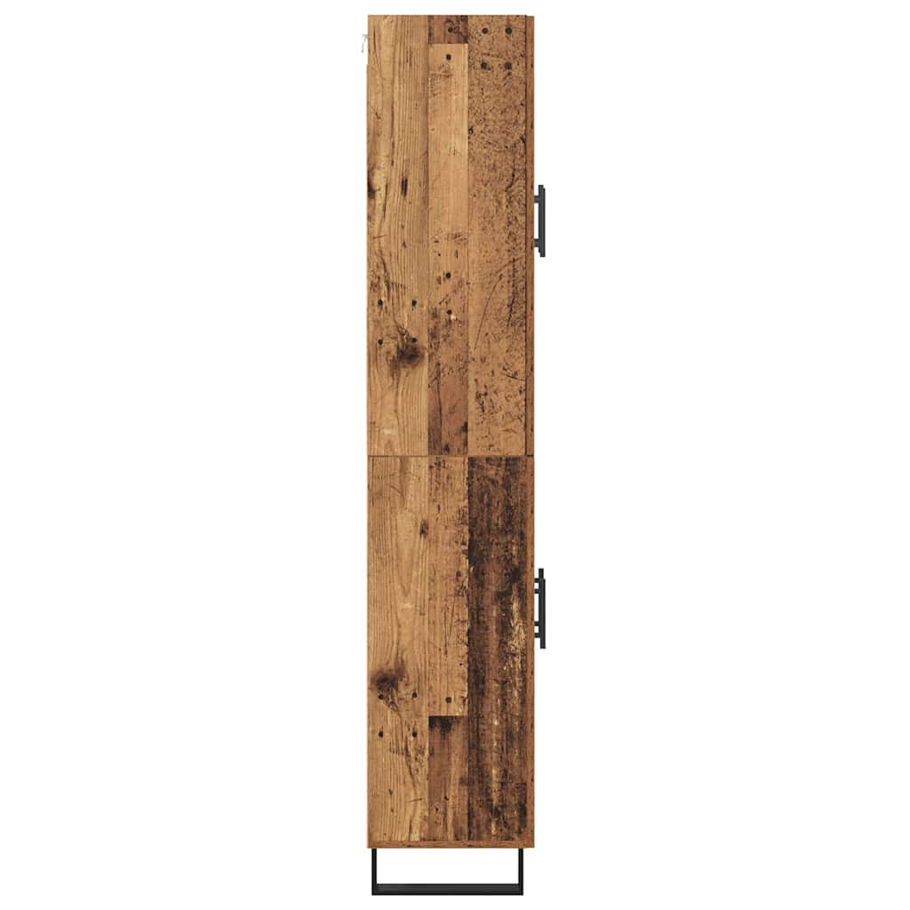 Skåp 2 pcs Gammalt trä 69,5 x 34 x 180 cm