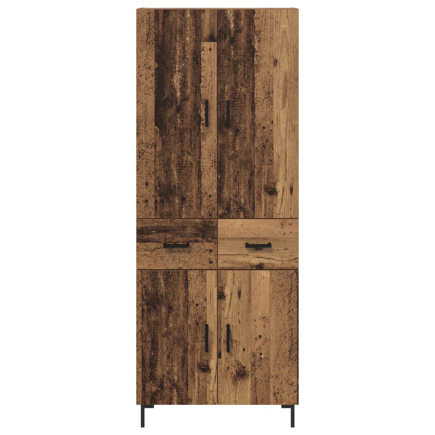 Skåp Åldrat Trä med låda 69,5 x 34 x 180 cm