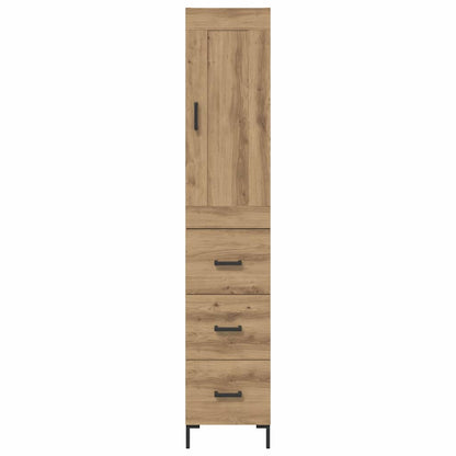 Skåp Artisan Ek med låda 34,5 x 34 x 180 cm