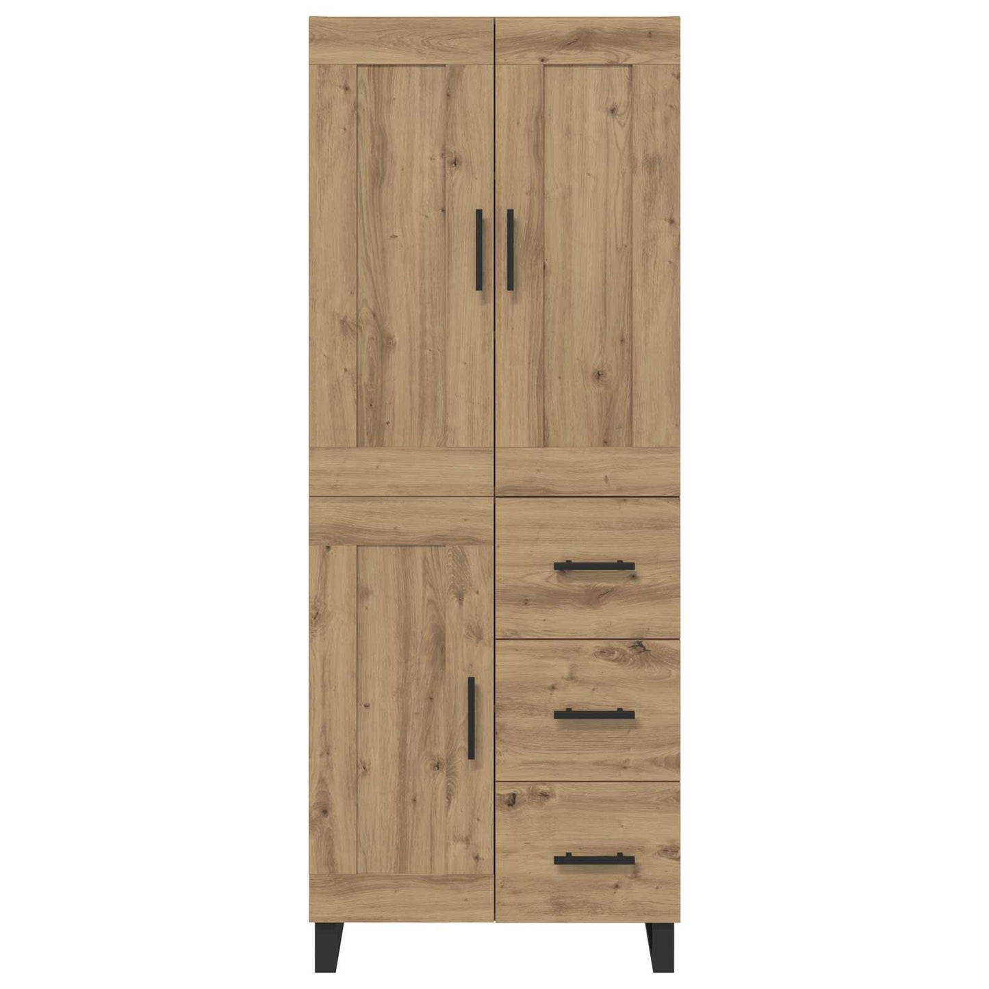 Skåp med låda Artisan Ek 69,5 x 34 x 180 cm Konstruerat trä