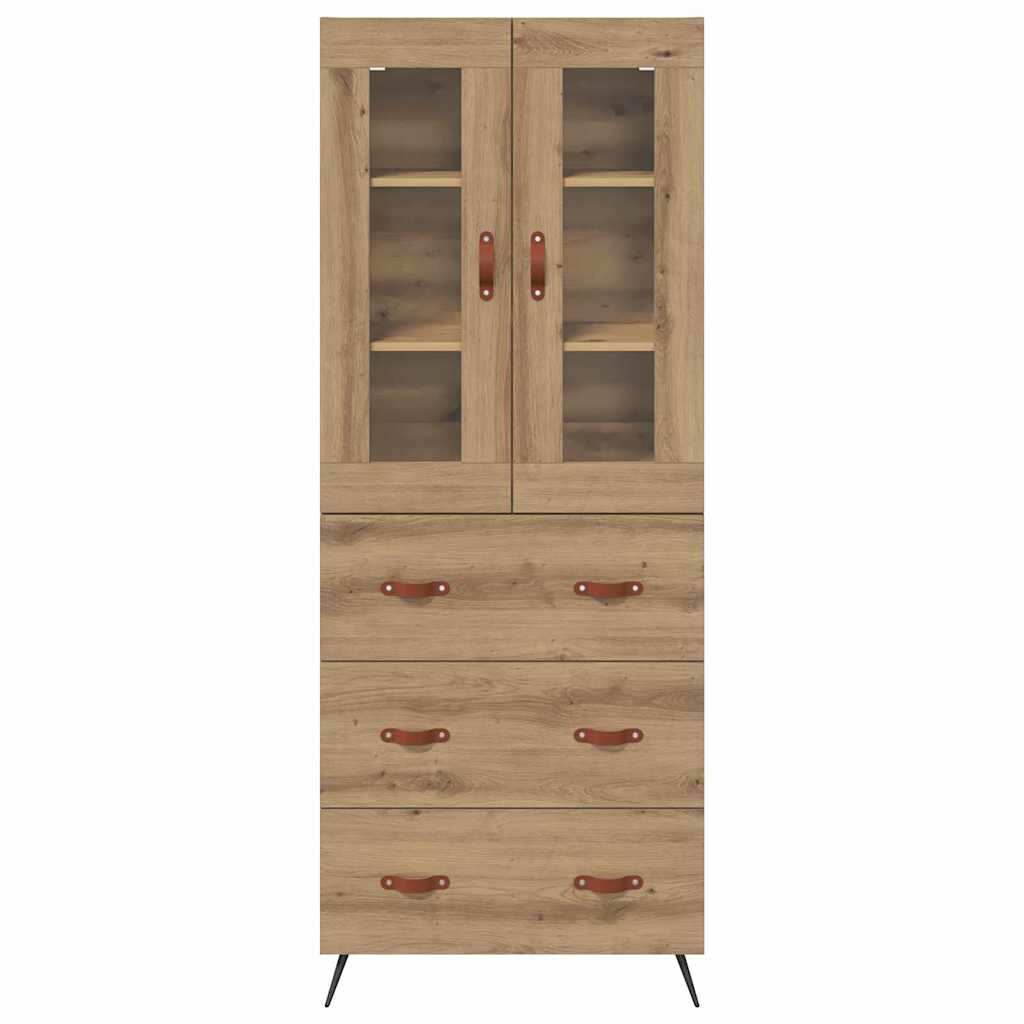 Högskåp med hylla med låda 2 pcs Artisan Ek Konstruerat trä