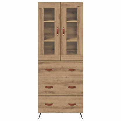 Högskåp med hylla med låda 2 pcs Artisan Ek Konstruerat trä
