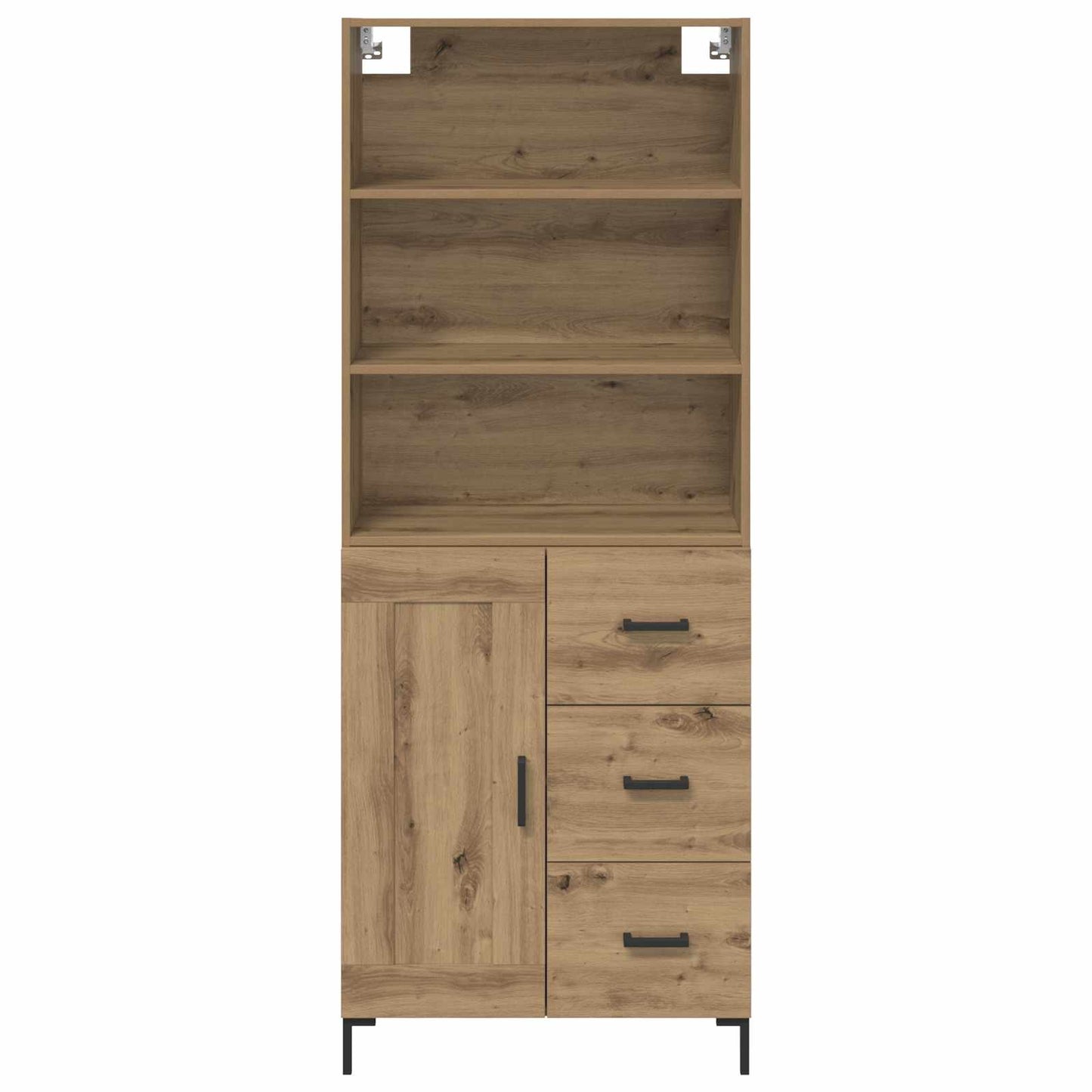 Skåp Artisan Ek med låda 69,5 x 34 x 180 cm
