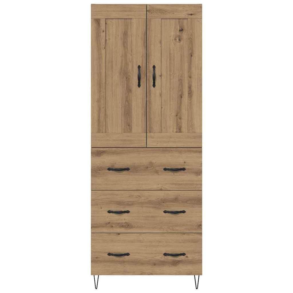 Skåp Artisan Ek med låda 69,5 x 34 x 180 cm