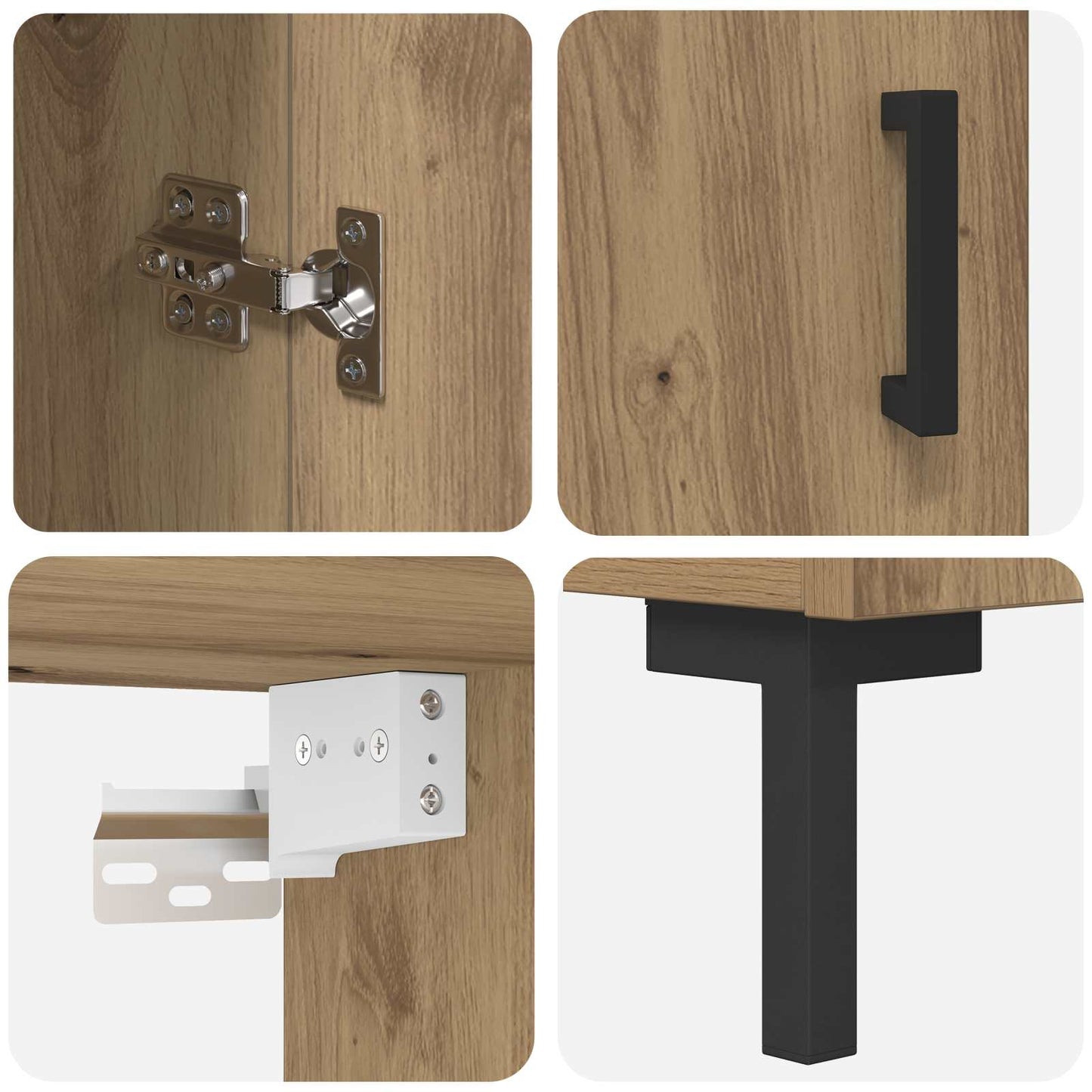 Skåp Artisan Ek 69,5 x 34 x 180 cm Konstruerat trä